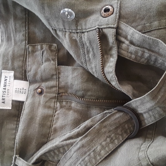 Artisan linen A-line skirt - Picture 6 of 11